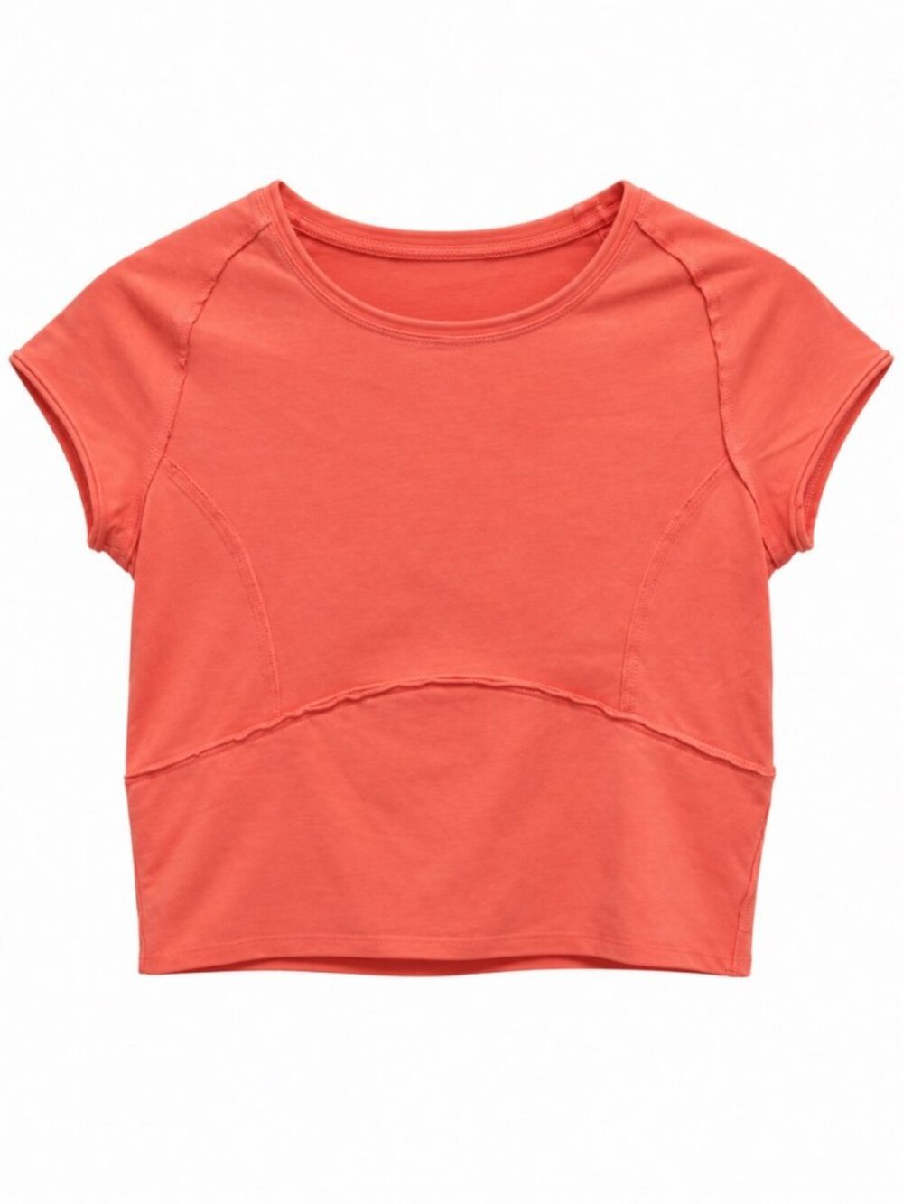 We The Free Fitted Cropped T-Shirt Coral S